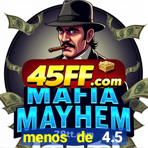 menos de 4.5 escanteios o que significa